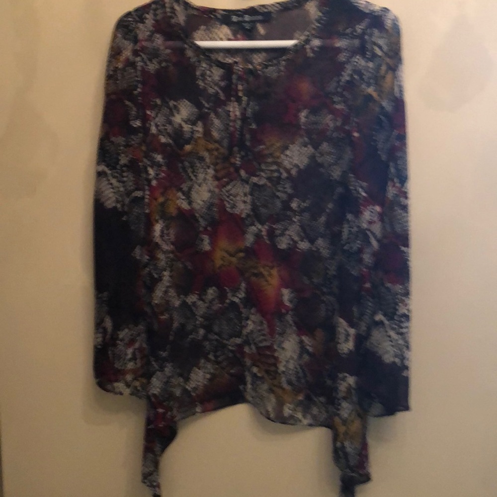 Airy print top